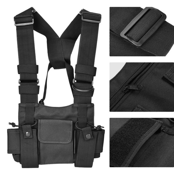 Bolsa Universal de Walkie-Talkie, Material de Nylon Duradero Mochila Walkie-Talkie, Bolsa de Interfolos para Hombres Cubios