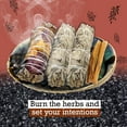 thumbnail image 5 of HIPFREE Smudge Kit White Sage Cedar Flower Sage Yerba Santa Palo Santo Home Cleansing Blessing Serenity, 5 of 6
