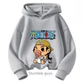 thumbnail image 3 of Sudadera con capucha de Anime One Pieces, ropa para niños, ropa para primavera y otoño para niñas, sudadera con dibujos animados de Luffy Zoro, traje para adolescentes, camisetas con capucha de Sonic, 3 of 5