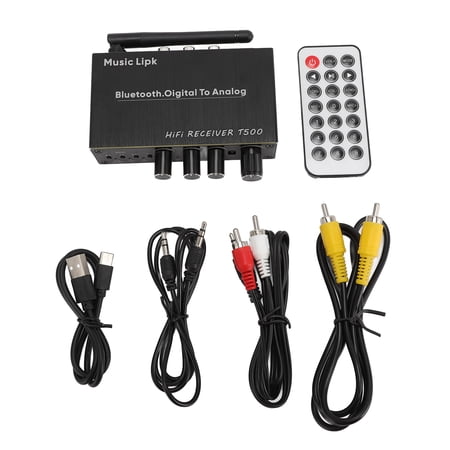 Sorven Sound Receiver Bluetooth Sound Receiver, Aluminum Alloy Digital Bluetooth Sound Receiver Adapter for Home Stereo