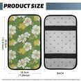 thumbnail image 5 of Yuyamidu Green Hibiscus Center Console Cover Pad for SUV ar Truck Flannel Auto Center Console Cushion Pad Fluffy Car Center Console Cover Pad Winter Auto Accessories, 5 of 7