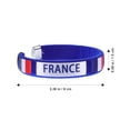 thumbnail image 2 of OUNONA Flexible Webbing Bracelet with Flag Design for Soccer Match Decoration, 2 of 8