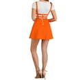 thumbnail image 3 of INSPIRE CHIC Women's Skirts Pleated Overall Gothic Elastic High Waist A-Line Kawaii Suspender Skirt M Orange, 3 of 7
