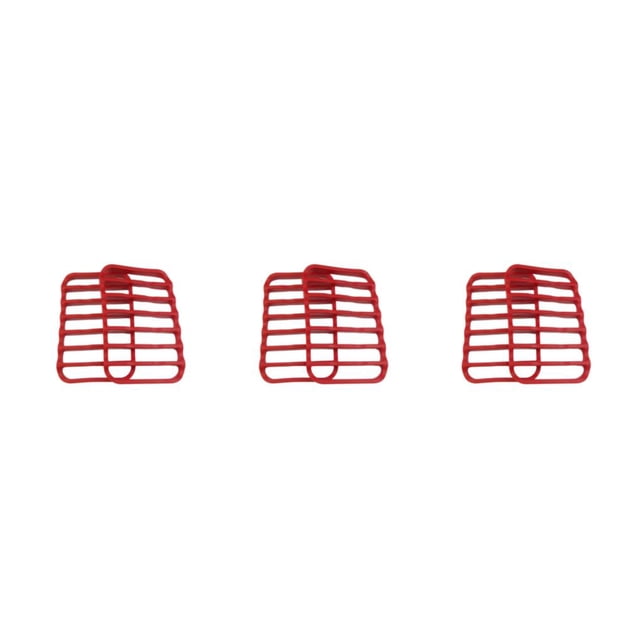 maskred 2x Easy To Clean Roasting Rack Non-Stick for Heat Resistant For Roasts Eco-Friendly Silicone Roast Rack red 3Set