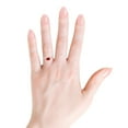 thumbnail image 4 of ANGARA Natural Emerald-Cut Ruby Off-Centered Solitaire Ring With Diamonds in 14K Rose Gold for Women (Size-6x4mm) | July Birthstone, Birthday, Anniversary, Jewelry Gift for Women | Natural Ruby Ring, 4 of 9
