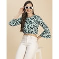 thumbnail image 5 of Moomaya Long Sleeves Round Neck Printed Top - Women's Casual Printed Top, 5 of 9