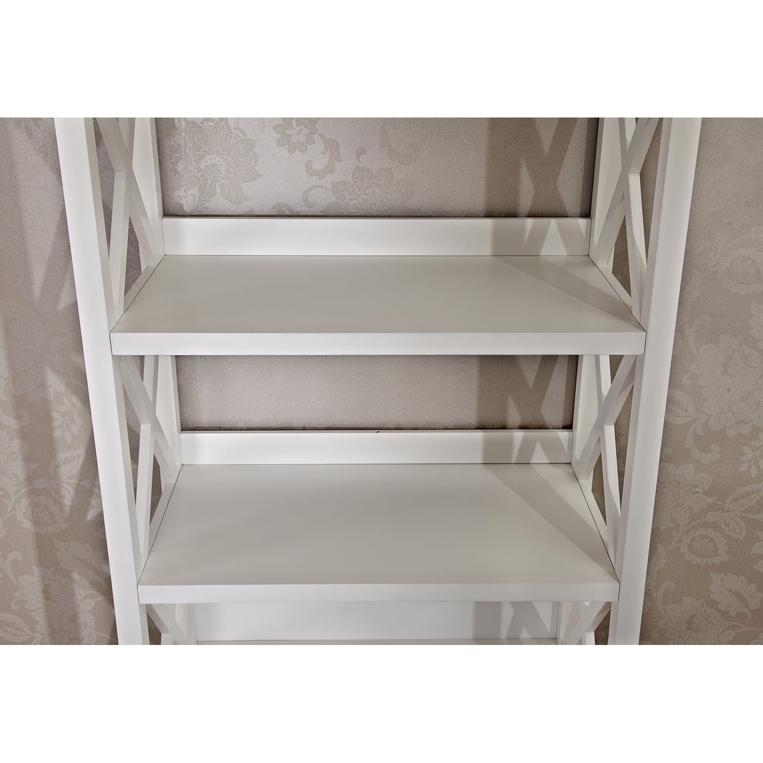 Resenkos 67" Solid Wood Freestanding Bookcase with 4 Shelves, Open Storage Organizer for Home Office Bedroom White
