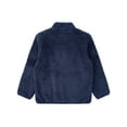 thumbnail image 4 of ZDHoor Kids Fleece Jacket Coat Full-Zip Sweatshirt with Pocket Sweater Fall Winter Warm Outerwear Navy Blue 9-10, 4 of 8