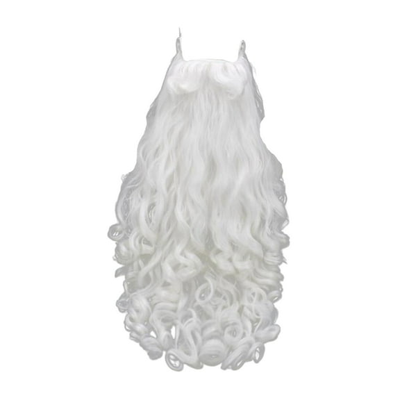 Milageto Santa Claus Beard Christmas Cosplay for Fancy Dress Halloween Photo Prop Beard 80cm