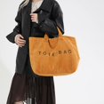 thumbnail image 5 of HGIEYS Women Large Soft Corduroy Tote Bag Stylish Top Handle Bag Casual Daily Purse Trendy Shoulder Crossbody Bag Handbag, 5 of 7
