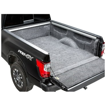 BedRug by RealTruck Bedliner | Compatible with 2004 - 2024 Nissan Titan King Cab 6.5" Bed | Charcoal Grey, BRN04KCK