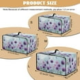 thumbnail image 7 of Renewold Small Appliance Cover for Toaster Oven with Accessory Pockets Stain-Resistant Dust-Proof Microwave Oven Small Appliance Cover Case, 20.5 x 16.5 x 10 Inches, Dandelion Butterfly Violet, 7 of 7