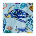 thumbnail image 4 of Acheng Turtle Fish Corals Square Table Cover 100% Polyester Fiber 52*52, 4 of 8
