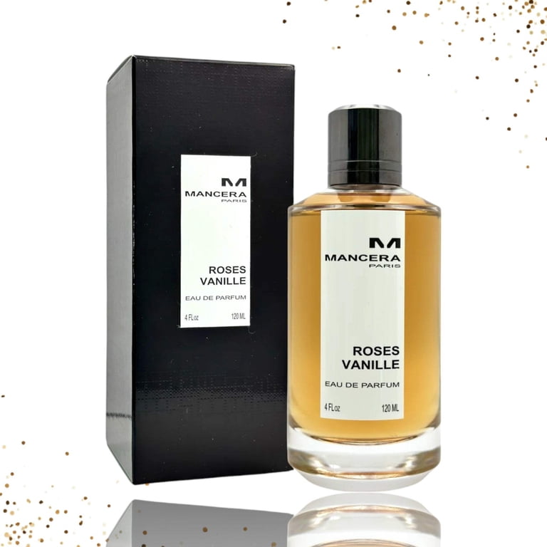 Mancera Roses Vanille Eau De Parfum Spray, Amber Vanilla Fragrance