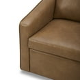 thumbnail image 4 of Better Homes & Gardens Steele Swivel Accent Chair, Camel Faux Leather, 4 of 16