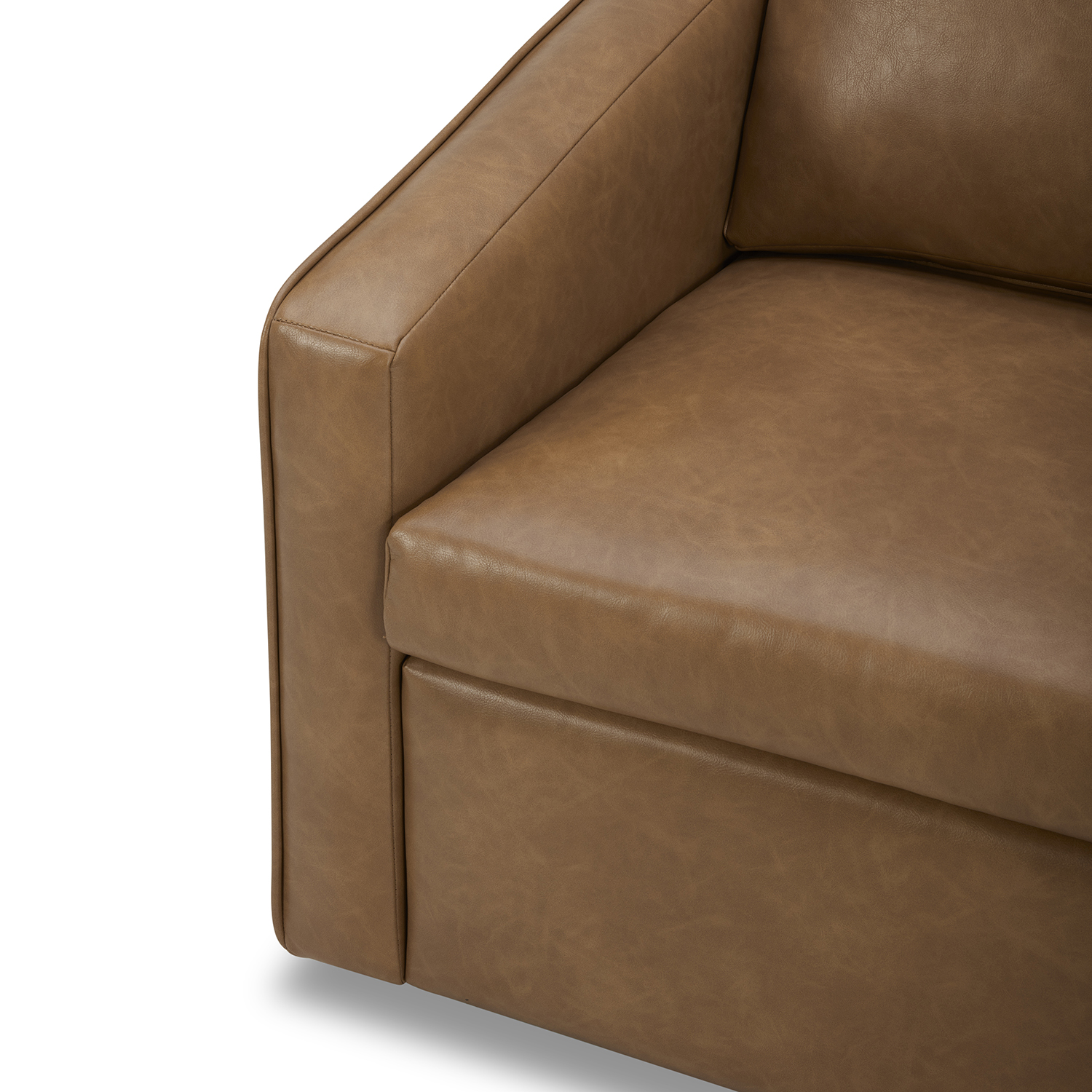 Better Homes & Gardens Steele Swivel Accent Chair, Camel photo 4
