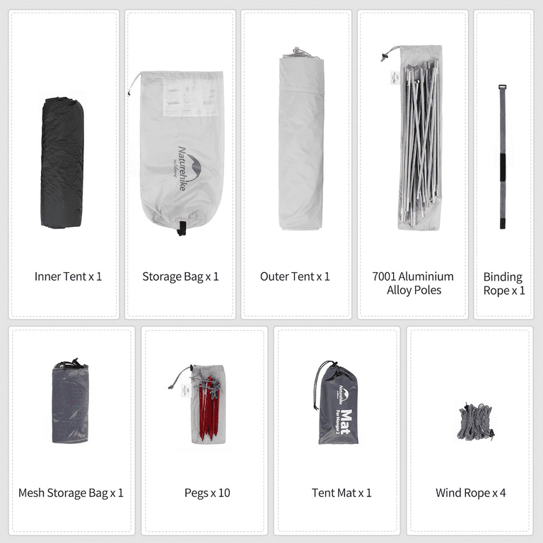 Naturehike Mongar Backpacking Camping Tent 2 Person Lightweight