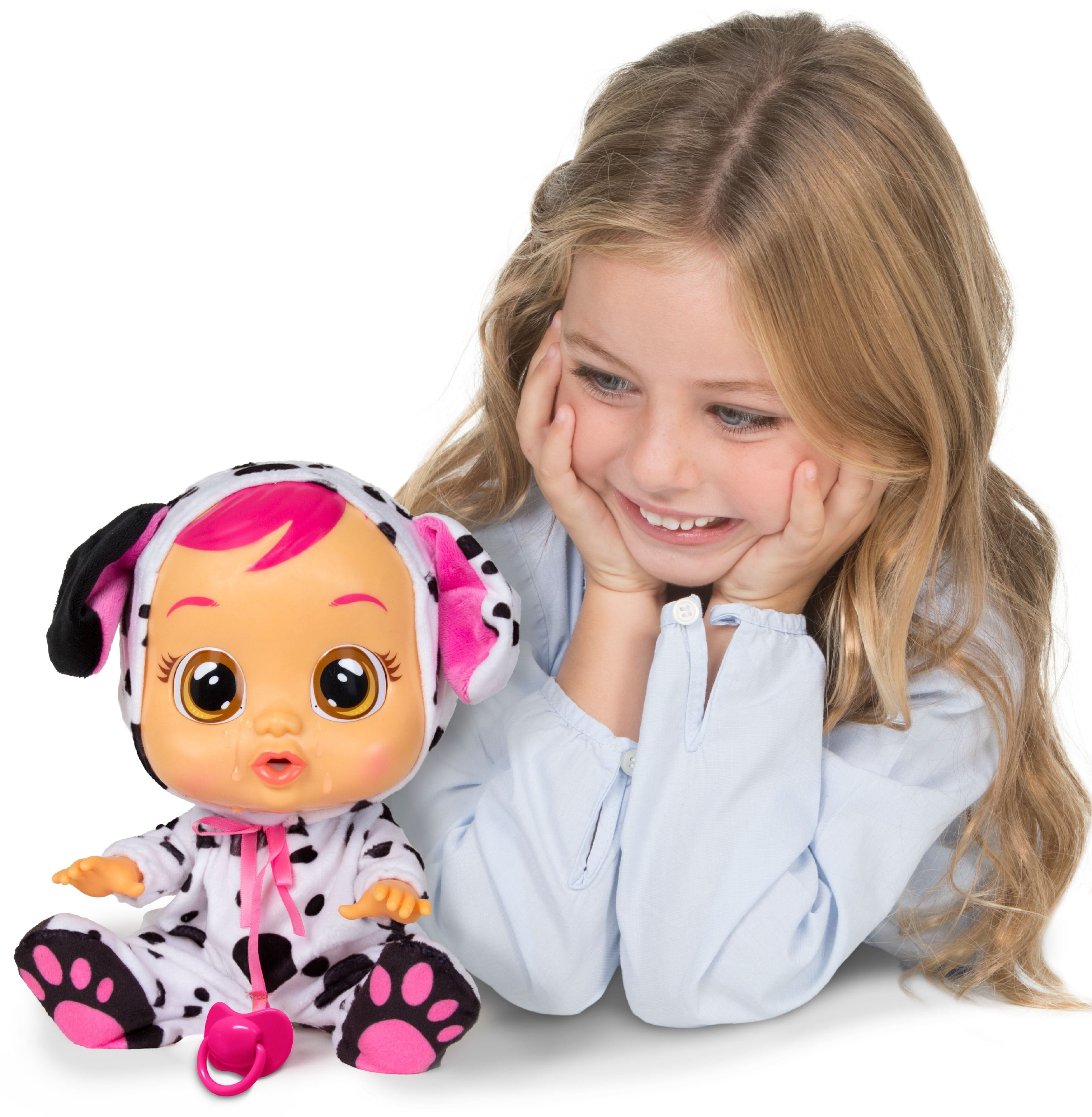 White Black Cry Babies Dotty Doll Pink 