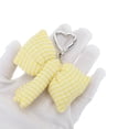 thumbnail image 5 of Unique Bargains 1 Pc Handbag Charm Plaid Bow Handbag Accessories Yellow, 5 of 6