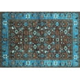 thumbnail image 1 of Ahgly Company Indoor Rectangle Oriental Light Blue Industrial Area Rugs, 2' x 4', 1 of 4
