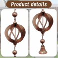 thumbnail image 4 of Rain Chain Circular Wind Chime Rain Chain for Gutter Decorative Rainwater Collection Chain with Bell, 4 of 5