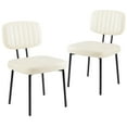thumbnail image 3 of MAYEERTY Upholstered Dining Chairs, Mid Century Modern Dining Room Chairs for Vanity For Living Room Set of 2, 3 of 8