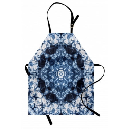 

Psychedelic Apron Microcosm Motif Generated with Digital Large Volume Active Rough Effect Unisex Kitchen Bib Apron with Adjustable Neck for Cooking Baking Gardening Royal Blue White by Ambesonne