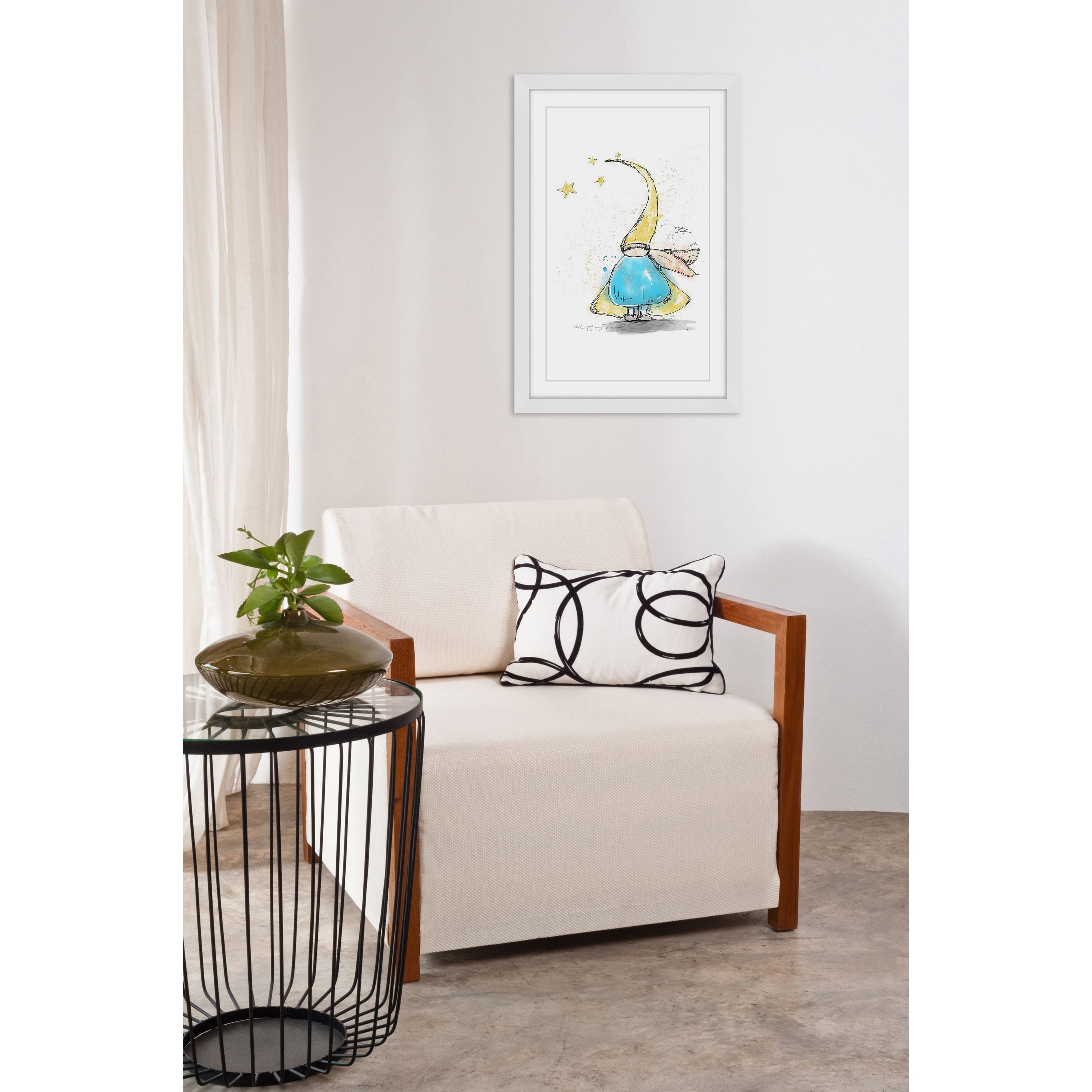 "Lutin" by Marie-Eve Pharand Framed Painting Art Print