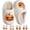 A-pumpkin, variant on CLOUJI Cute Fuzzy House Halloween Print Slippers for Women Non- Memory Foam Shoes