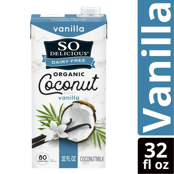 So Delicious Vanilla Coconut Milk, Non-Dairy, Vegan, Plant-Based, 32 fl oz