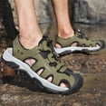 thumbnail image 6 of YOURDIARY Men's Sandals Outdoor Fisherman Hiking Sandals Athletic Walking Casual Water Shoes Closed Toe, 6 of 8