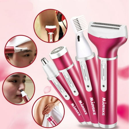 4 IN 1 Portable Lady Grooming Kit Women Mini Electric Shaving Cutter Set, Nose Hair Trimmer, Hair