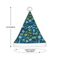 thumbnail image 3 of Haiem Machinery Road Construction Pattern Santa Hat Confortable Velvet Christmas Hat for Christmas Party Favors Fit for Adults Men Women, 3 of 6