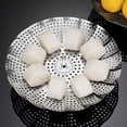 thumbnail image 1 of Lishi Stainless Steel Foldable Vegetable Steamer Basket, 1 of 4