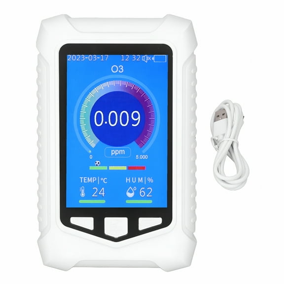 GJX Ozone Meter Detector Handheld Colorful USB Charging Sensitive Air Quality Pollution Monitor for Testing