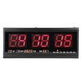 thumbnail image 2 of ZPSHYD Horloge Murale numérique, Horloge Murale numérique LED Grande Horloge Murale numérique LED Moderne Date Température 24 ou 12 Heures Bureau EU Plug 110V-240V, 2 of 14