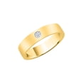 thumbnail image 1 of Diamond Men's Wedding Band in 10K Yellow Gold (1/10 cttw) (I-Color, SI3-I1 Clarity) (Size-12.5), 1 of 2