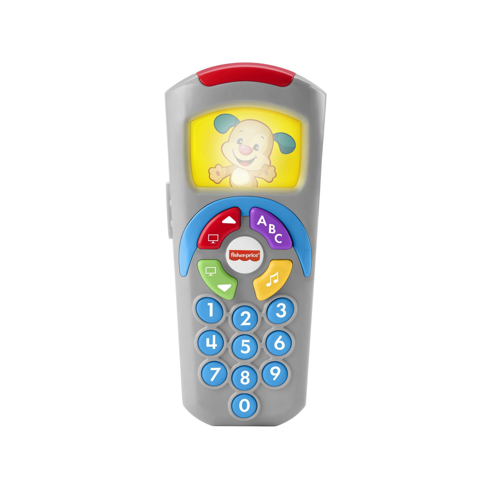 Fisher-Price Baby Learning Toy Laugh & Learn Puppy’s Remote Pretend TV Control with Music & Lights for Infants Ages 6+ Months