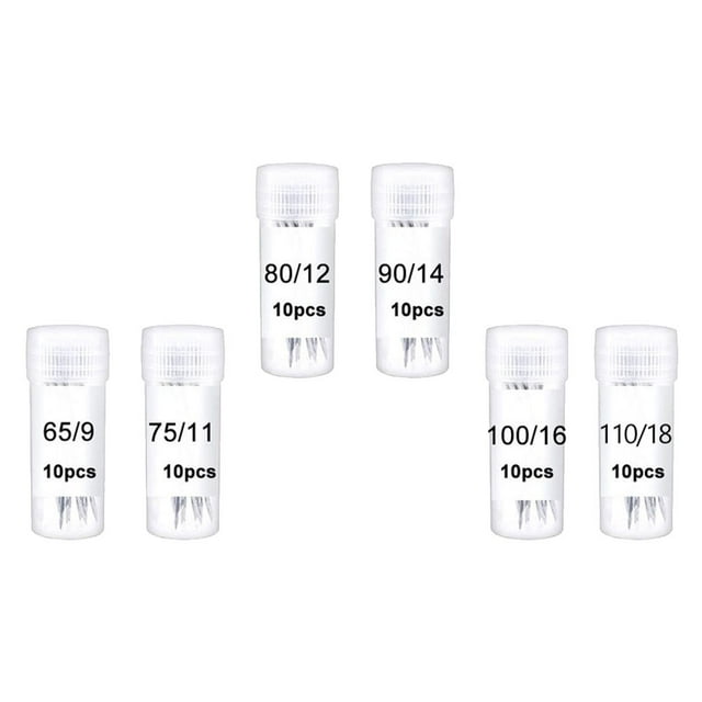 ifundom 60Pcs Universal Sewing Machine Needles Stainless Steel Rectangular for Craft Enthusiasts and Quilting