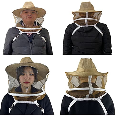 Beekeeping Veil Hat Beekeeper Hat with Anti-bee Netting Professional Bee Keeping Supplies