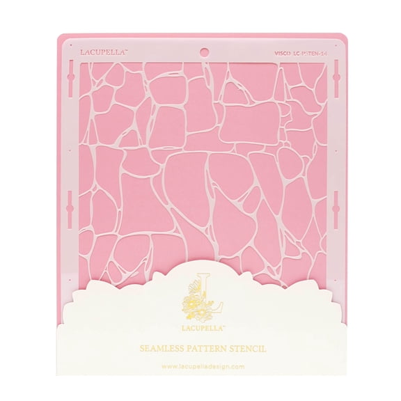 Lacupella VISCO Cake Decorating Stencil Stucco Peeble Pattern