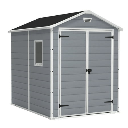 UPC 731161035692 product image for Keter Manor 6  x 8  Resin Storage Shed  Gray/White | upcitemdb.com