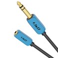 thumbnail image 1 of J&D Adaptador Para Auriculares De 1/4 De Pulgada A 3,5 Mm Cable De Extensión De Audio Estéreo Trs Hembra De 3,5 Mm De 1/8 De Pulgada A Trs Macho De 6,35 Mm Con Carcasa De Cobre Resistente De 3 Pies, 1 of 1