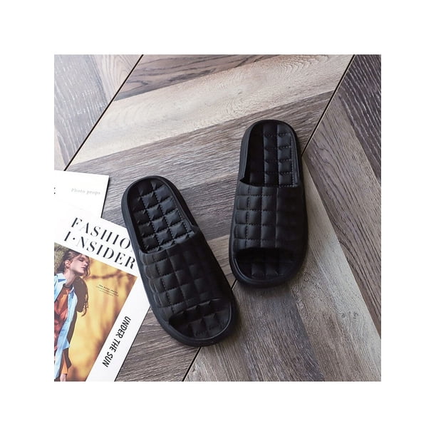 Fashionable Non-slip Eva Bathroom Slippers For Women, Solid Color