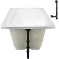 thumbnail image 5 of Streamline N-4300-742-BL 66 in. x 34 in. Acrylic Soaking Drop-In Bathtub in Glossy White, With External Drain in Matte Black, 5 of 5