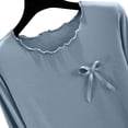 thumbnail image 4 of Naittoop Women's Modal 2 Piece Outfits, Loose Crewneck Long Sleeve Top and Pjs Pants Matching Lounge Sleepwear Sets, 4 of 5