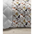 thumbnail image 3 of Mushroom Down Alternative Comforter, Organic Food Porcini Mushroom with Vintage Grunge Display Harvest Farmland, Microfiber Quilt for All Season, 5 Sizes, Cocoa Brown Beige, by Ambesonne, 3 of 3