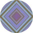 thumbnail image 1 of Ahgly Company Machine Washable Indoor Round Transitional Columbia Blue Area Rugs, 6' Round, 1 of 7