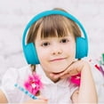 thumbnail image 2 of GLUAAE Kid's Foldable Wired Over-Ear Headphone, Blue, 2 of 7