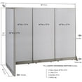 thumbnail image 2 of GOF L-shaped Freestanding Partition 30"D x 90"W x 72"H, Office Room Divider, Privacy Screen, Workstation Cubicle, 2 of 13